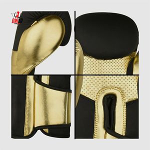 OEM/ODM Custom High Quality Lightweight Professional Boxing <b>Gloves</b> Genuine Metallic <b>Leather</b> Training Sparring <b>Gloves</b> - Product Image 3