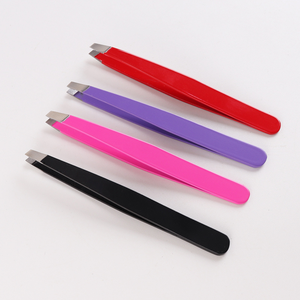 Pinzas de Precisión Profesionales de Acero Inoxidable en Rosa y Dorado, las Más Vendidas, para Depilar Cejas y Eliminar Pelo Encarnado - Product Image 1