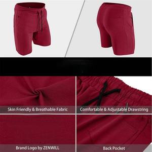 Nouveaux shorts décontractés d'été en coton pour hommes, couleur unie, taille élastique, shorts de plage, shorts de jogging, pantalons de survêtement - Product Image 5