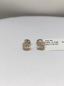 Elegante y Espectacular Juego de Pendientes con Diamantes Naturales en Oro Blanco de 14K, Certificado IGI, Estilo Étnico, Alta Calidad, Venta al Por Mayor OEM - Product Image 6