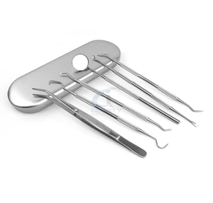 Ensemble d'instruments chirurgicaux dentaires de base, autres équipements dentaires à vendre, kit d'instruments chirurgicaux dentaires en acier inoxydable, argenté - Product Image 1