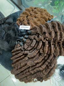 Extensiones de Cabello Natural Ondulado al Por Mayor, Color Castaño Oscuro, Calidad Premium, Cabello Vietnamita Virgen - Product Image 5