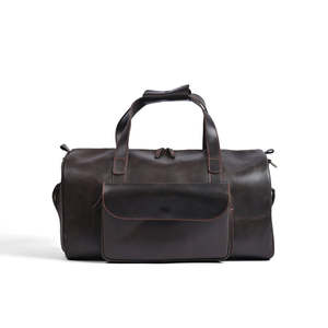 Bolsa de Viaje de Cuero Estilo Diseñador, Gran Capacidad, Multifuncional, para Gimnasio, con Pedidos Personalizables al por Mayor - Product Image 5