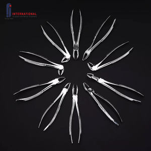 Lot de 12 pinces d'extraction dentaire manuelles, outil ergonomique en acier inoxydable argenté pour extraction de dents chez l'adulte, vente chaude - Product Image 2