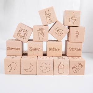 Solid Wood <b>Dice</b> Building Block Sets for Children 20 Large Digital Cube <b>dice</b> Operation Particles Cognitive Enlightenment Early - Product Image 2