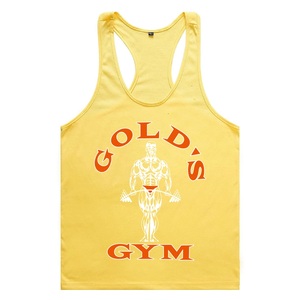 Wholesale Custom logo Cotton Gym <b>Vest</b> Cotton Men's Sleeveless Bodybuilding <b>Stringer</b> Singlet Muscle Fitness Tank Top Y-Back - Product Image 3