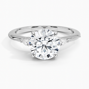 BOJ <b>Ring</b> 032 Round Cut 925 Silver Camellia Three Stone Diamond <b>Ring</b> 2ct D Color VVS1 Moissanite GRA Certified Low Price <b>Ring</b> - Product Image 1