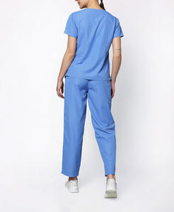 Custom Logo Unisex Gradient Color <b>Nurse</b> Scrubs Uniform Hospital Medical Beauty Salon Technician Top Pants Women's Spandex Short - Product Image 4