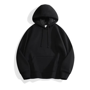 Sweat à capuche surdimensionné personnalisé en molleton 100 % coton épais pour homme – Respirant, lourd, haute qualité, style streetwear, col à capuche, automne - Product Image 1