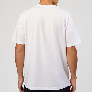Men's <b>White</b> <b>T</b>-<b>Shirt</b> Short Sleeve O-Neck Regular Fit Casual Solid Color 100% Cotton Jersey Knitted Blank Design - Product Image 3