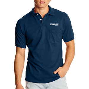 Polo T-shirt hommes personnalisé nouveauté logo personnalisé Golf t-shirt 100% coton maille tissu respirant polos - Product Image 4