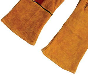 High Quality High Heat Resistance Anti-Cut Anti-Smash Breathable/Comfortable Fleece Lined Golden Cowhide Leather Welding <b>Gloves</b> - Product Image 6