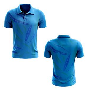 Chemise de golf pour homme, imprimée par sublimation, séchage rapide, anti-boulochage, personnalisable, élastique, sans couture, 100 % polyester - Product Image 4