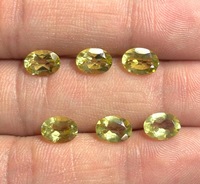 Quartz Citron Naturel Taillé Ovale Facetté Pierres de Quartz en Vrac 4x6mm-10x14mm Qualité AAA Tailles Calibrées Personnalisables Échantillons Disponibles
