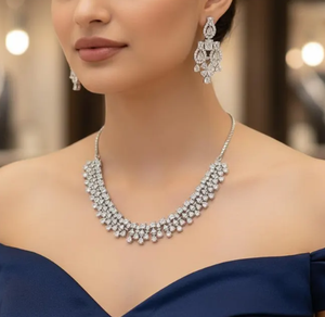 Collar de Plata con Circonita Cúbica y Diamantes de Imitación, Gargantilla Elegante para Mujer, Regalo para Fiesta - Product Image 3