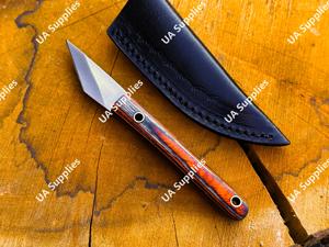 มีดอเนกประสงค์ใบมีดคงที่ขนาดเล็ก ผลิตด้วยมือจากเหล็กกล้าไร้สนิม ด้ามไม้ คุณภาพสูง คมกริบ ใบมีดขนาด 2 นิ้ว รับผลิตแบบ OEM/ODM ขั้นต่ำในการสั่งซื้อน้อย - Product Image 4