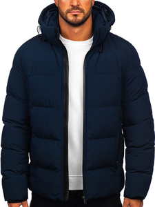 Chaqueta Acolchada de Invierno para Hombre, Estilo Urbano, con Cierre de Burbuja, de Lona, con Opción de Talla Grande, Impermeable, Superventas - Product Image 2