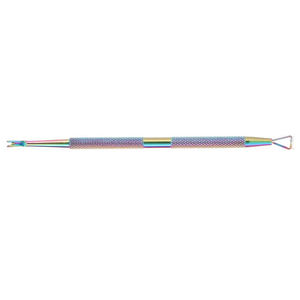Pousse-cuticules personnel double face en acier inoxydable pour manucure et pédicure - Product Image 4