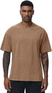 Camiseta de Algodón Personalizada para Hombre, Cuello Redondo, Manga Corta, Lisa, Casual, Suave, Transpirable, Tejido de Punto, Lavado Ácido, Secado Rápido, Ecológica - Product Image 2