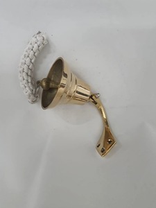 Cloche en laiton poli de qualité supérieure, cloche de temple haut de gamme en laiton, parfaite pour la décoration de temple, de maison, nautique et de jardin extérieur - Product Image 2