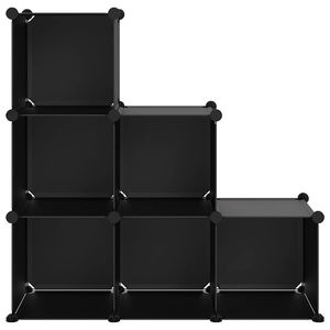 Contenedores Apilables Medianos de Plástico PP Negro y Acero para Almacenamiento - Product Image 3
