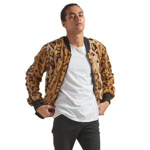 Vestes bombardier en fourrure à la mode pour hommes, vestes bombardier personnalisées avec logo, teinture tie-dye, vestes d'hiver de haute qualité pour hommes - Product Image 6