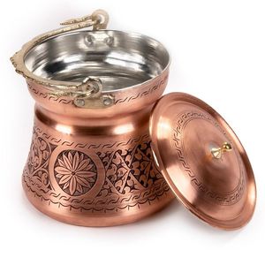 Vintage <b>Copper</b> Champagne Cooler Ice Bucket with Durable Stainless Steel Lining for Homes Restaurants Hotels Weddings and Parties - Product Image 4