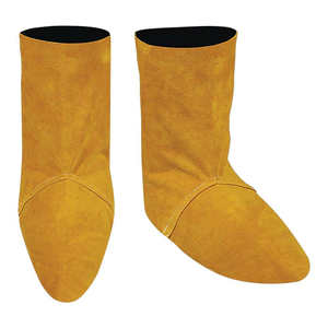 Calzado de Seguridad Industrial de Alta Calidad, Botas de Soldadura de Cuero Vacuno con Cubiertas de Zapatos Resistentes a Altas Temperaturas - Product Image 1