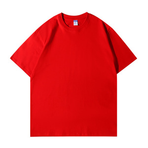 Men's <b>White</b> Cotton T-<b>Shirt</b> O-Neck <b>Short</b> <b>Sleeve</b> Loose Fit Casual Solid Color Jersey Knit Breathable 200g Blank Design - Product Image 5