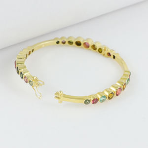 สร้อยข้อมือเงินแท้ 92.5 ชุบทอง ดีไซน์สวยงาม สำหรับผู้หญิง เหมาะสำหรับงานหมั้น งานแต่งงาน และงานฉลองครบรอบ - Product Image 2