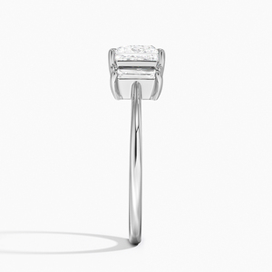BOJ <b>Ring</b> 0103 Princess Cut 925 <b>Silver</b> Halo Stone Prong Setting <b>Solitaire</b> Diamond <b>Ring</b> 2ct D Color VVS1 Moissanite GRA Certified - Product Image 3