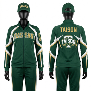 Women Cheerleading Training <b>Tracksuit</b> Polyester Interlock Royal Blue Navy <b>White</b> Design Custom Embroidery Heat Transfer Logo - Product Image 2