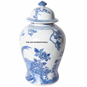 Factory Industrial Metal and <b>Ginger</b> <b>Jar</b> Leafy Design Customized Colors Home Living Room Wedding Event - Product Image 1
