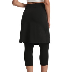 Jupe crayon modeste pour femme, taille haute, couleur unie, respirante, tricotée, mini, décontractée, toutes saisons, en nylon écologique - Product Image 5