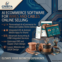 Logiciel e-commerce IA pour la conception de sites web de vente en ligne de fils et câbles, application web et mobile Android iOS, plugin WordPress