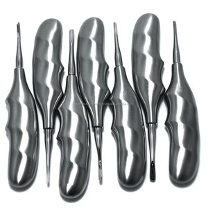 World Precision Surgical - Juego de 7 Elevadores Dentales Manuales para Extracción de Dientes, Instrumento de Cirugía Oral para Luxación y Desprendimiento de Raíces - Product Image 1