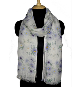 Bufanda Ligera de Lino al por Mayor para Mujer, Colores Lisos, Personalización Disponible - Product Image 1