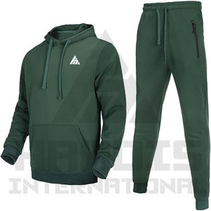 Nouveau survêtement élégant 2026 en coton uni pour homme – Survêtement personnalisé pour hommes - Product Image 1