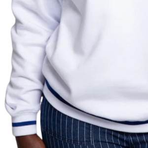 Sweat-shirt vintage blanc Zeta Phi Beta unisexe avec lettres grecques brodées en chenille et en molleton - Product Image 4