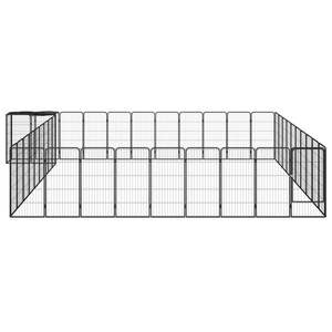 Corral para Perros de Acero con Recubrimiento de Polvo Negro y Polietileno Resistente - Producto Versátil y Duradero - Product Image 2
