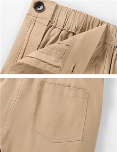 Shorts d'école pour garçons avec poches, 97% coton, 3% élasthanne, shorts de golf, shorts d'uniforme pour enfants d'école primaire - Product Image 5