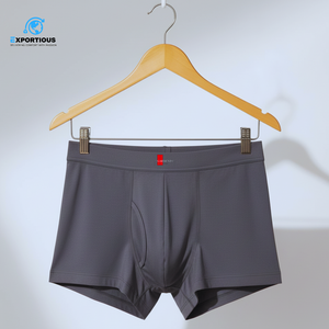 Men Cotton <b>Boxer</b> Shorts 160 GSM Custom Logo Comfortable Breathable Underwear Classic Fit - Product Image 1