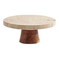 Support à gâteau en marbre blanc, taille personnalisée, élégant, fait main, respectueux de l'environnement, support de présentation de desserts, mariage, fête, table à manger