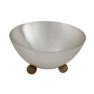 Bol à fruits en acier inoxydable avec base sur pieds, antidérapant, compatible lave-vaisselle, écologique, pour décoration de table, finition poli miroir - Product Image 2