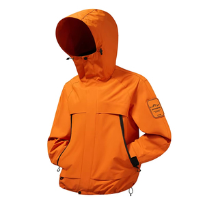 Veste de moto softshell pour homme, style tendance, prix de gros, veste softshell pour homme, veste blanche imperméable à capuche pour homme - Product Image 4