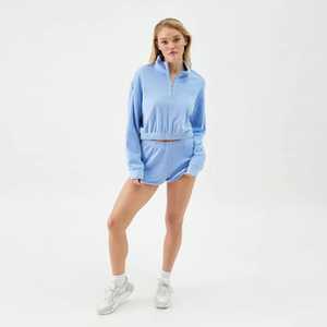 2026 New Arrivals Women's Customizable Solid Pattern Short Skirt & <b>Crop</b> <b>Top</b> Set - Product Image 1