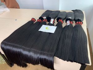 Cutícula completa Cabello humano 100% Cabello virgen Extensión de cabello a granel Remy virgen a granel - Product Image 2