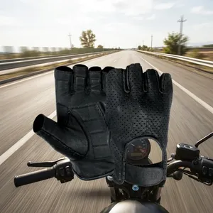 Gants de fitness demi-doigts en similicuir respirant, unisexes, pour l'entraînement et les sports toutes saisons - Product Image 6