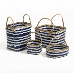 Panier de rangement en bambou fait main, panier de rangement tissé naturel, organisateur écologique pour la maison, vente en gros directe d'usine - Product Image 6