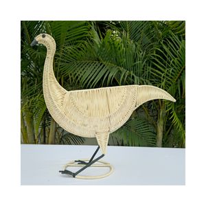 Cesta de Mimbre Blanco Hecha a Mano con Forma de Avestruz, Artículos Decorativos para el Hogar, Venta al por Mayor, Fabricante Natural de Vietnam - Product Image 2